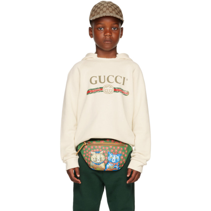 Gucci Kids Off-White Logo Hoodie