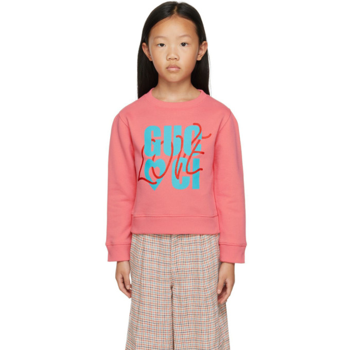 Gucci Kids Pink Logo Sweater