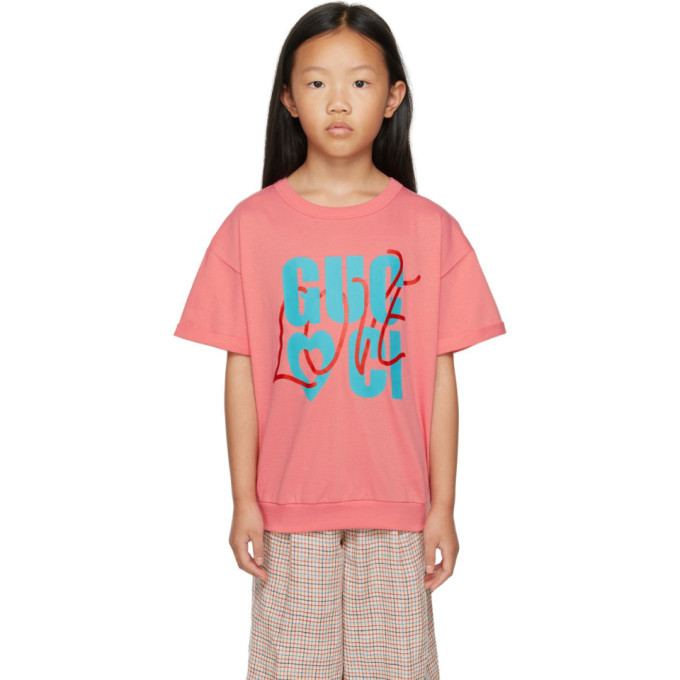 Gucci Kids Pink Logo T-Shirt