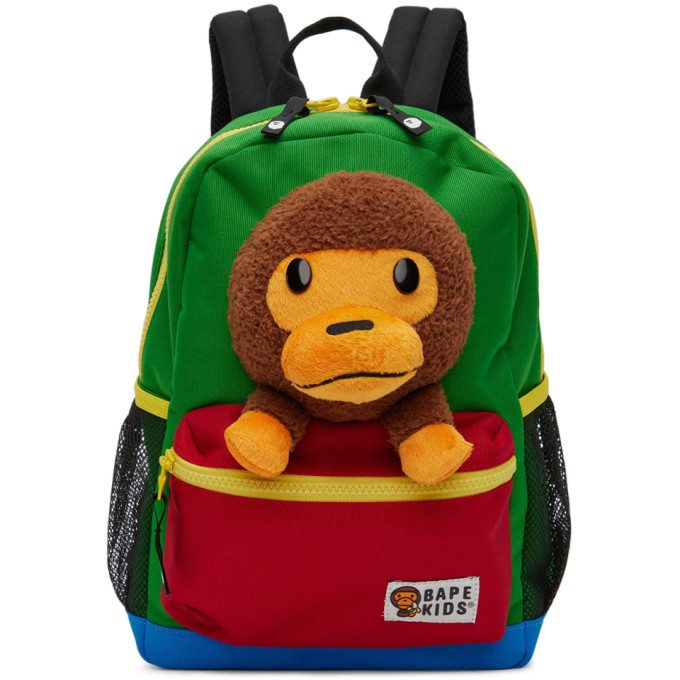 BAPE Kids Multicolor Baby Milo Plush Backpack