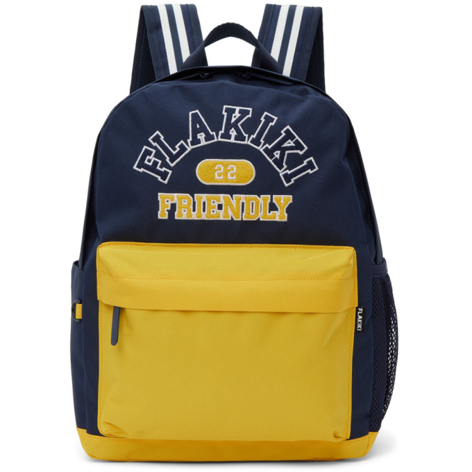 FLAKIKI SSENSE Exclusive Kids Navy Embroidered Backpack
