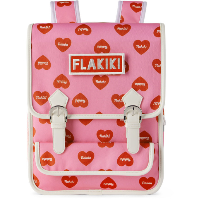 FLAKIKI SSENSE Exclusive Kids Pink Barbie Edition Heart Backpack