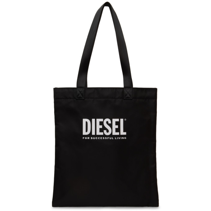 Diesel Kids Black Printed Tote