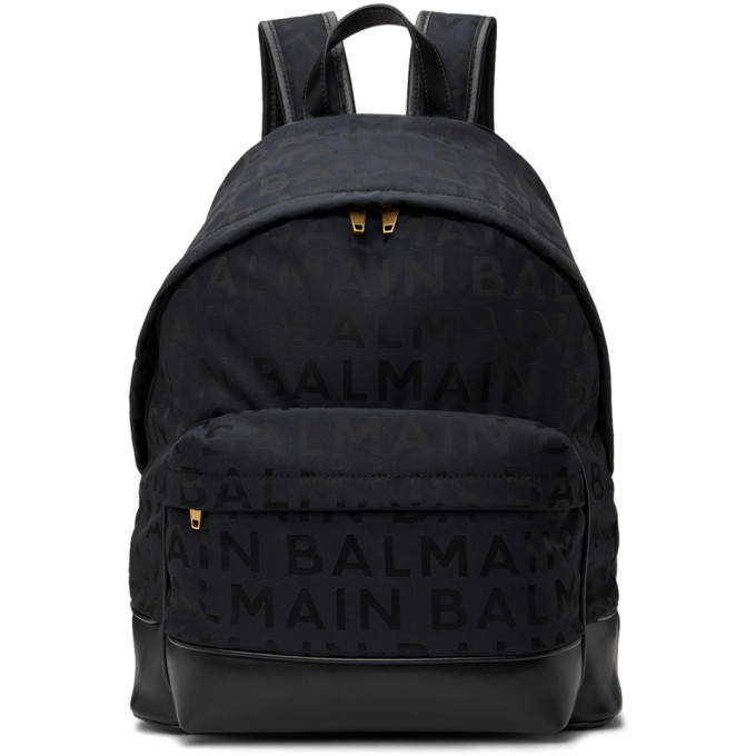 Balmain Kids Black Logo Bag