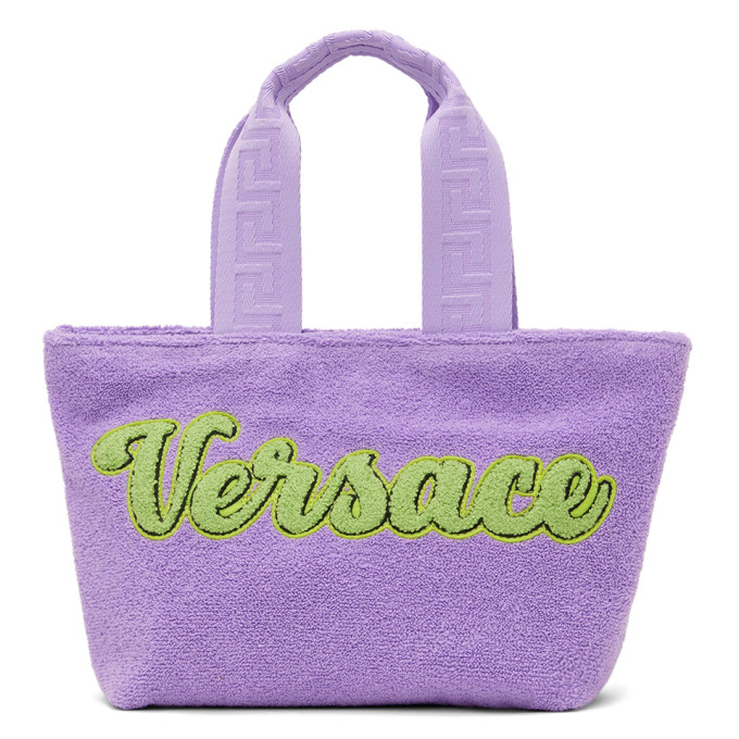 Versace Kids Purple Towel Tote