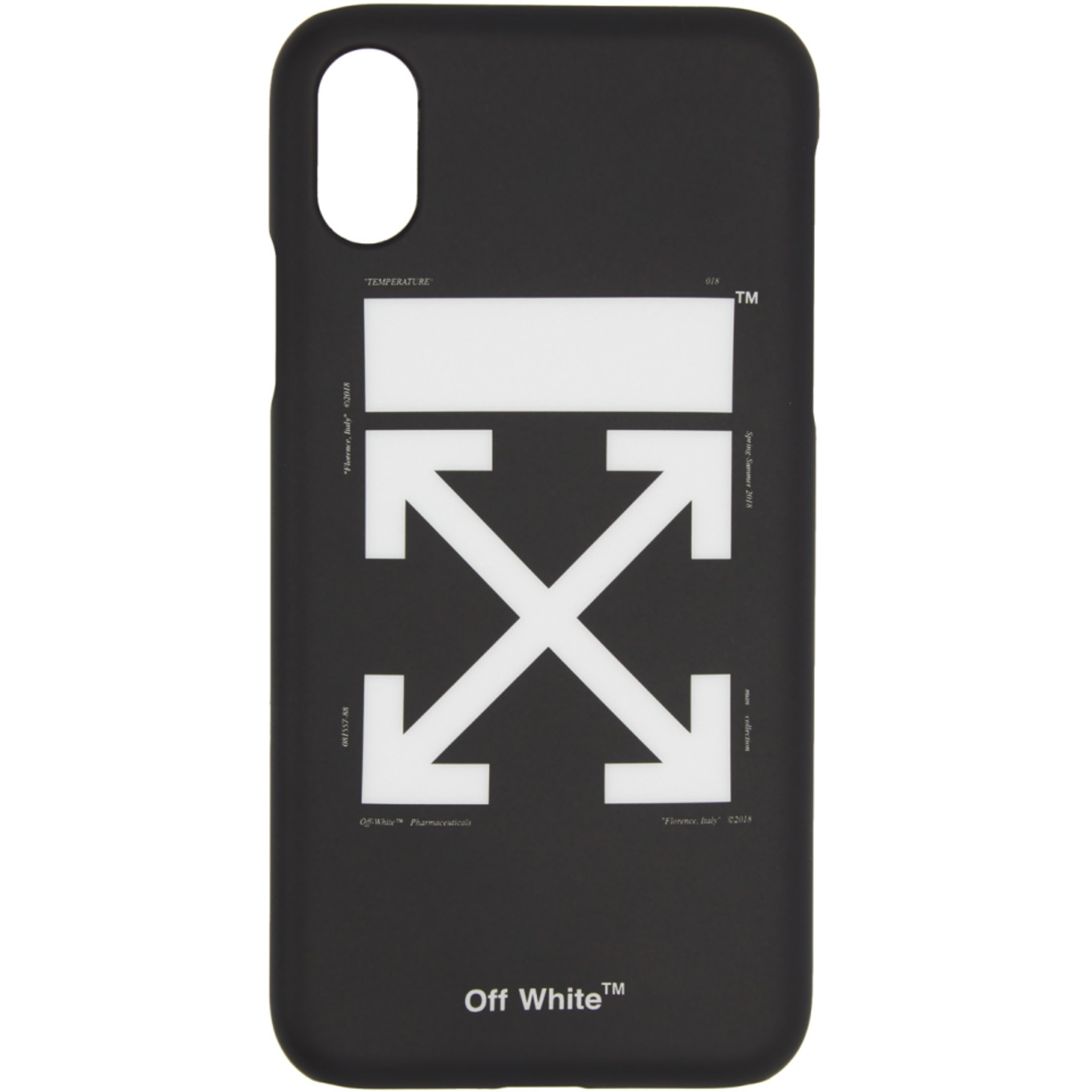 ブラック & ホワイト アロー キャリー OV iPhone X ケース