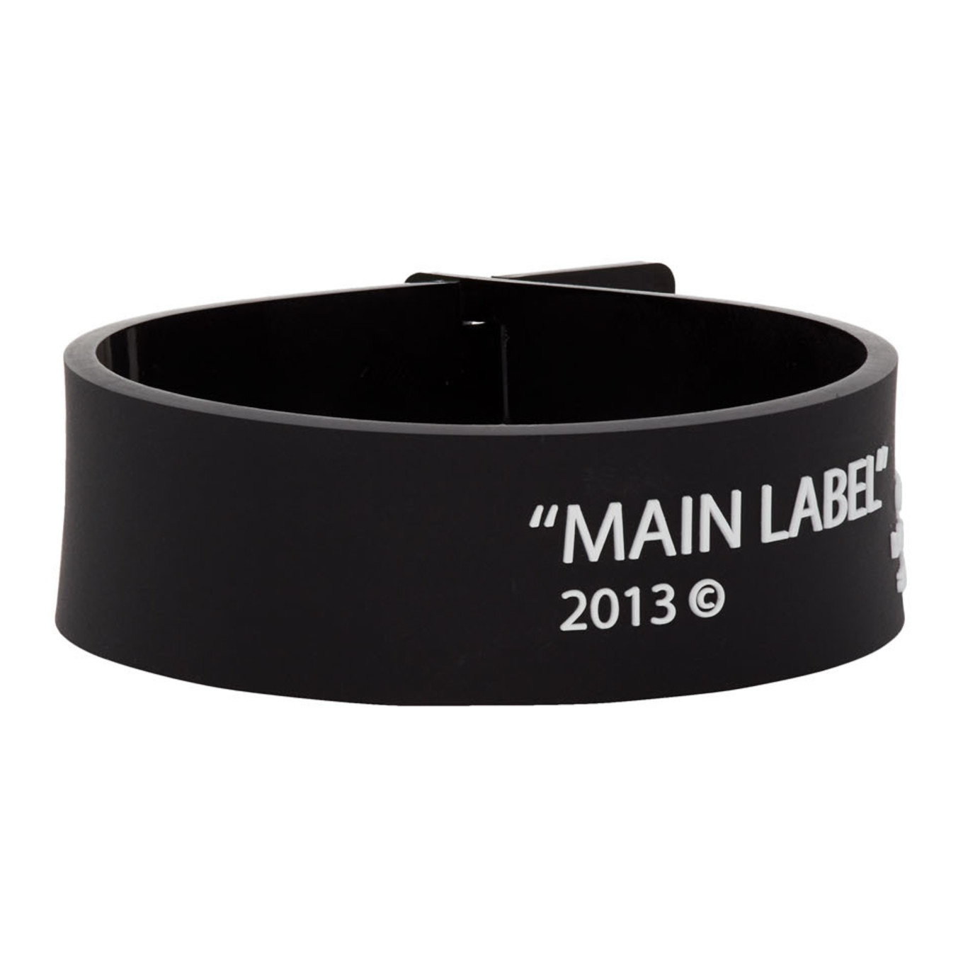 ブラック Thin Label ブレスレット