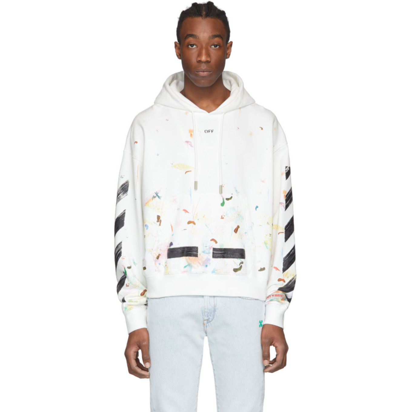 SSENSE 限定 ホワイト Galaxy ブラッシュ フーディ