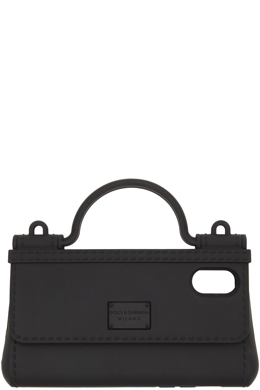 Dolce&Gabbana - Étui pour iPhone X en forme de sac noir