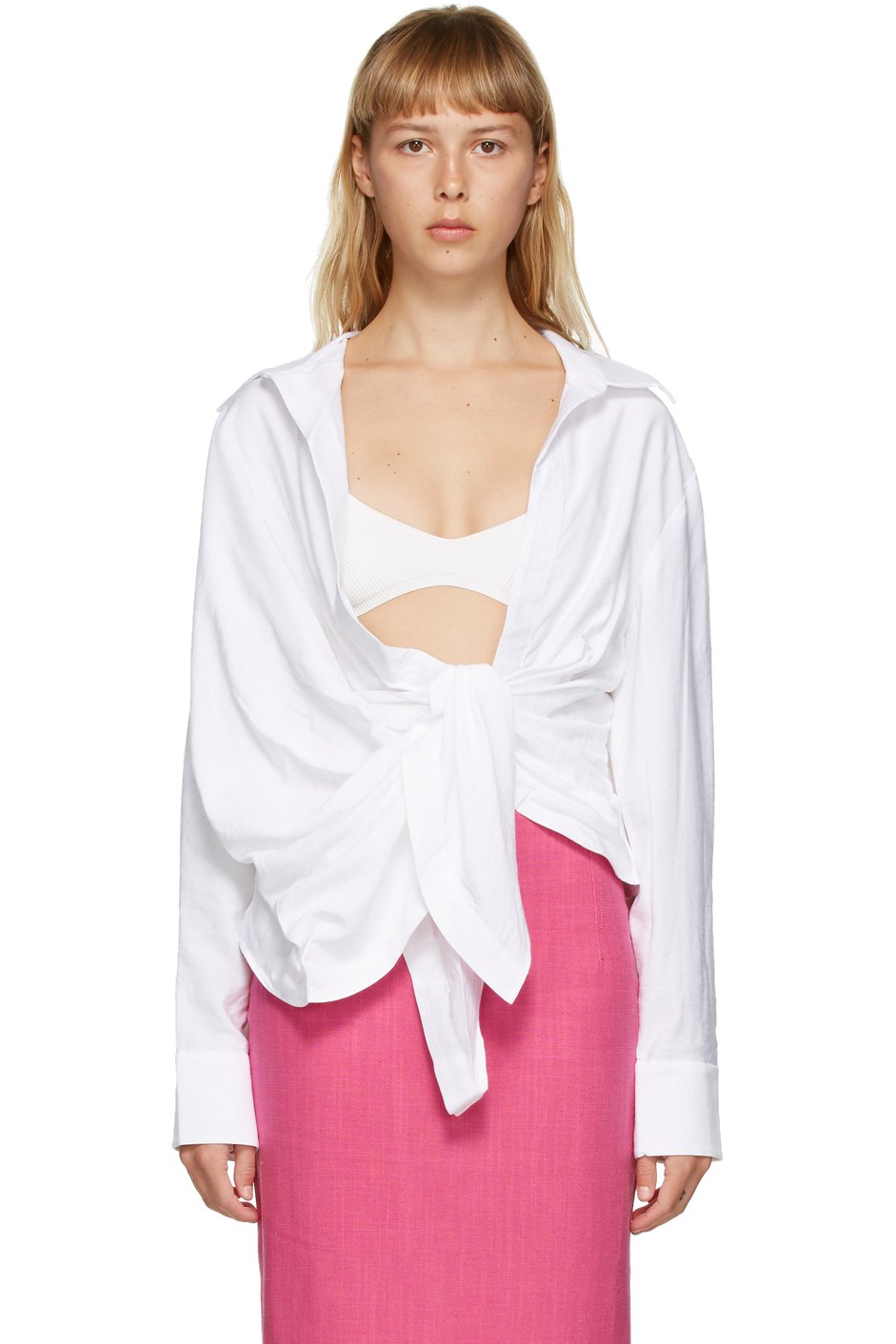 JACQUEMUS - Chemise Bahia blanche