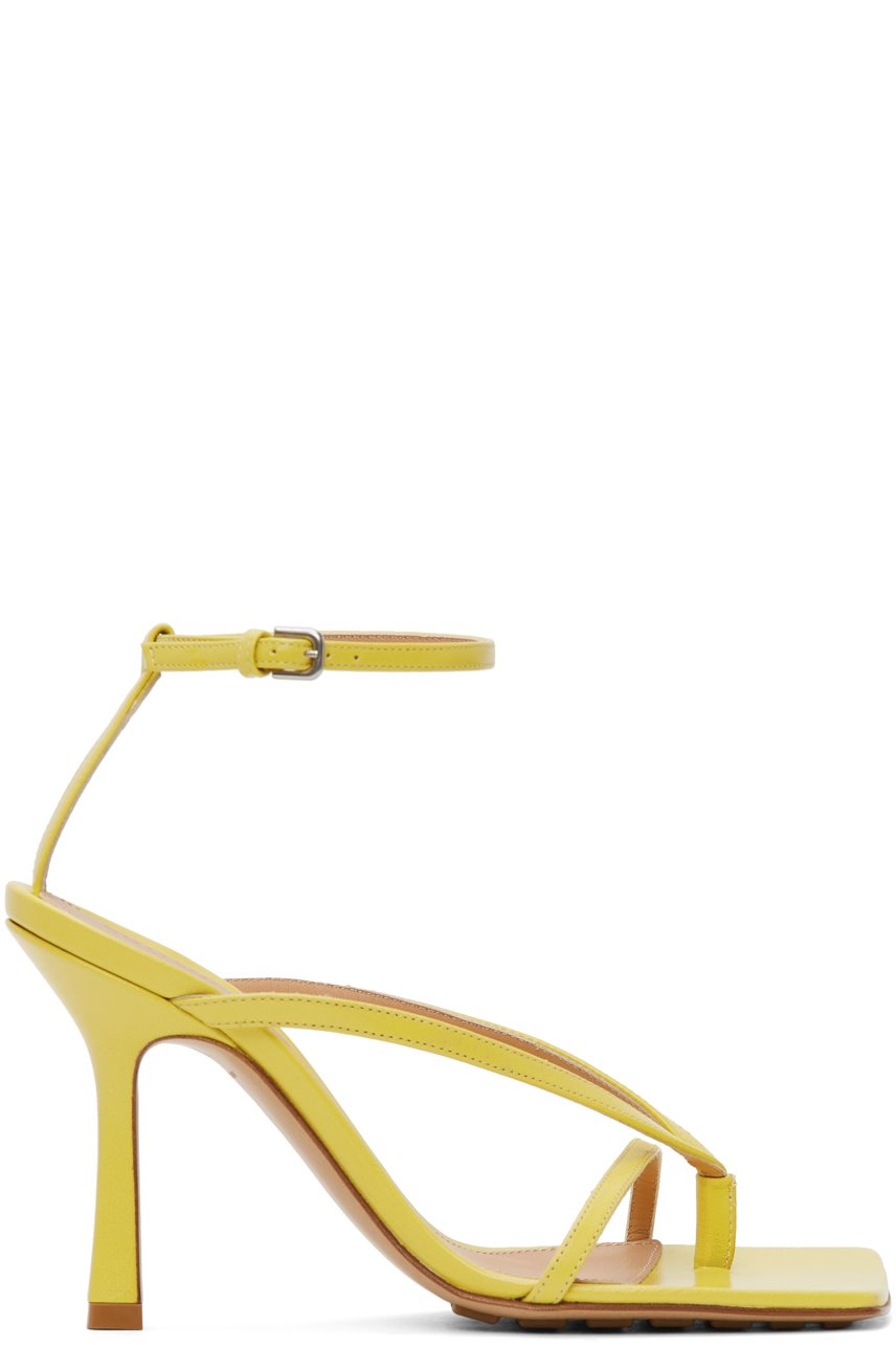 Bottega Veneta - Sandales jaunes à brides extensibles