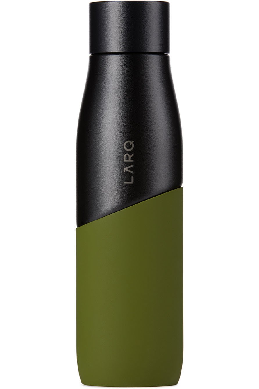 LARQ - Bouteille auto-nettoyante Movement noire et verte, 710 ml