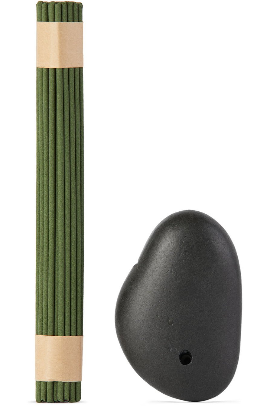 Binu Binu - Stone Incense Burner & Green Tea Incense Set