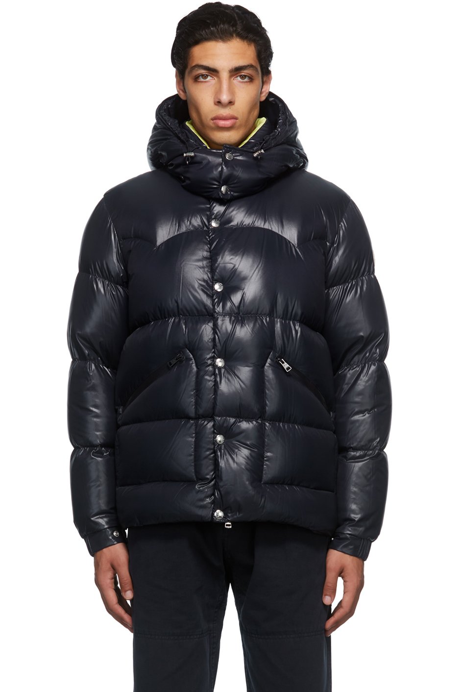 Moncler - Navy Logo Down Jacket