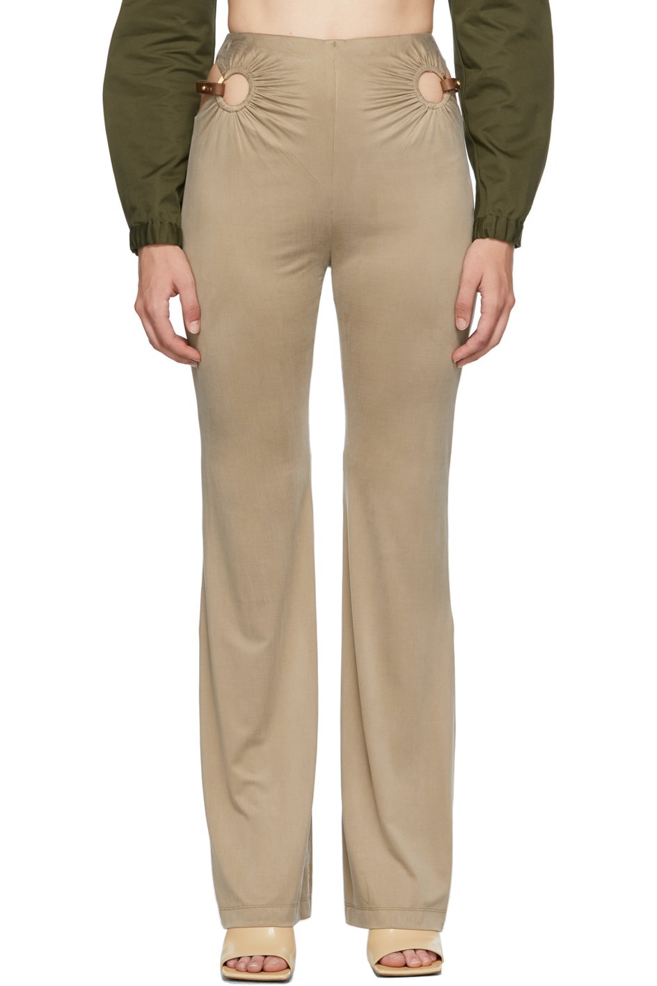 Dion Lee - Pantalon beige à mors