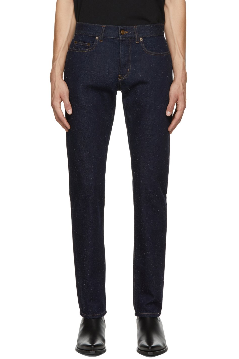Saint Laurent - Blue Speckled Etienne Jeans