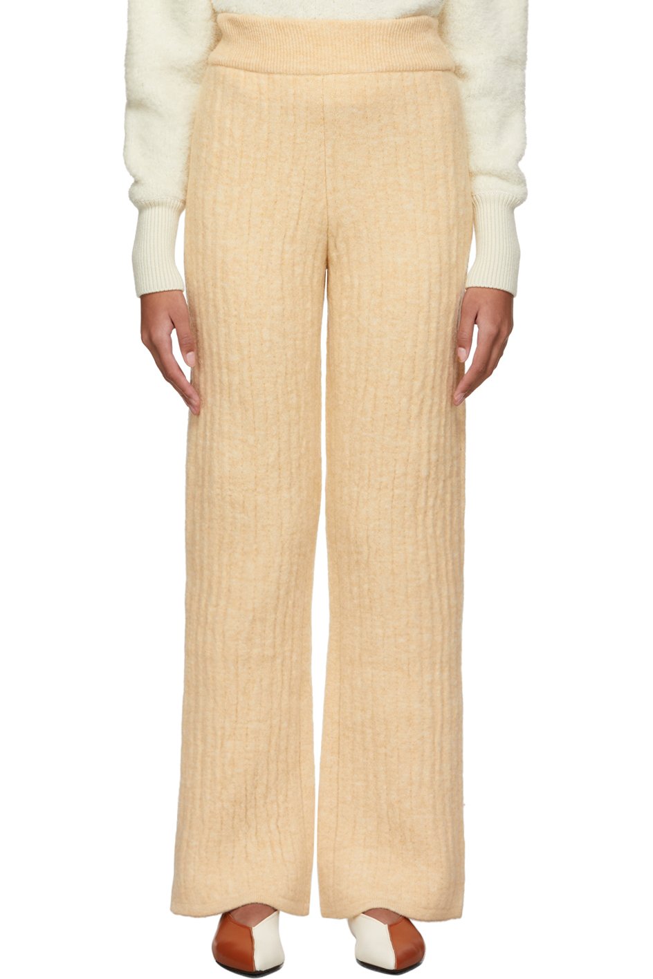 Nanushka - Pantalon de survêtement beige