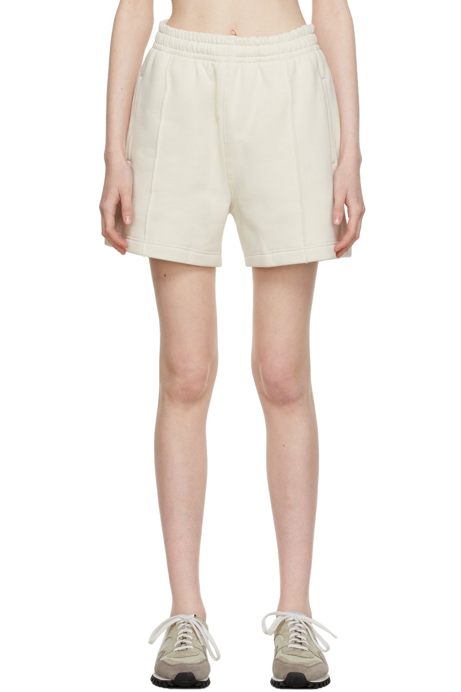 VAARA - Short de survêtement blanc cassé