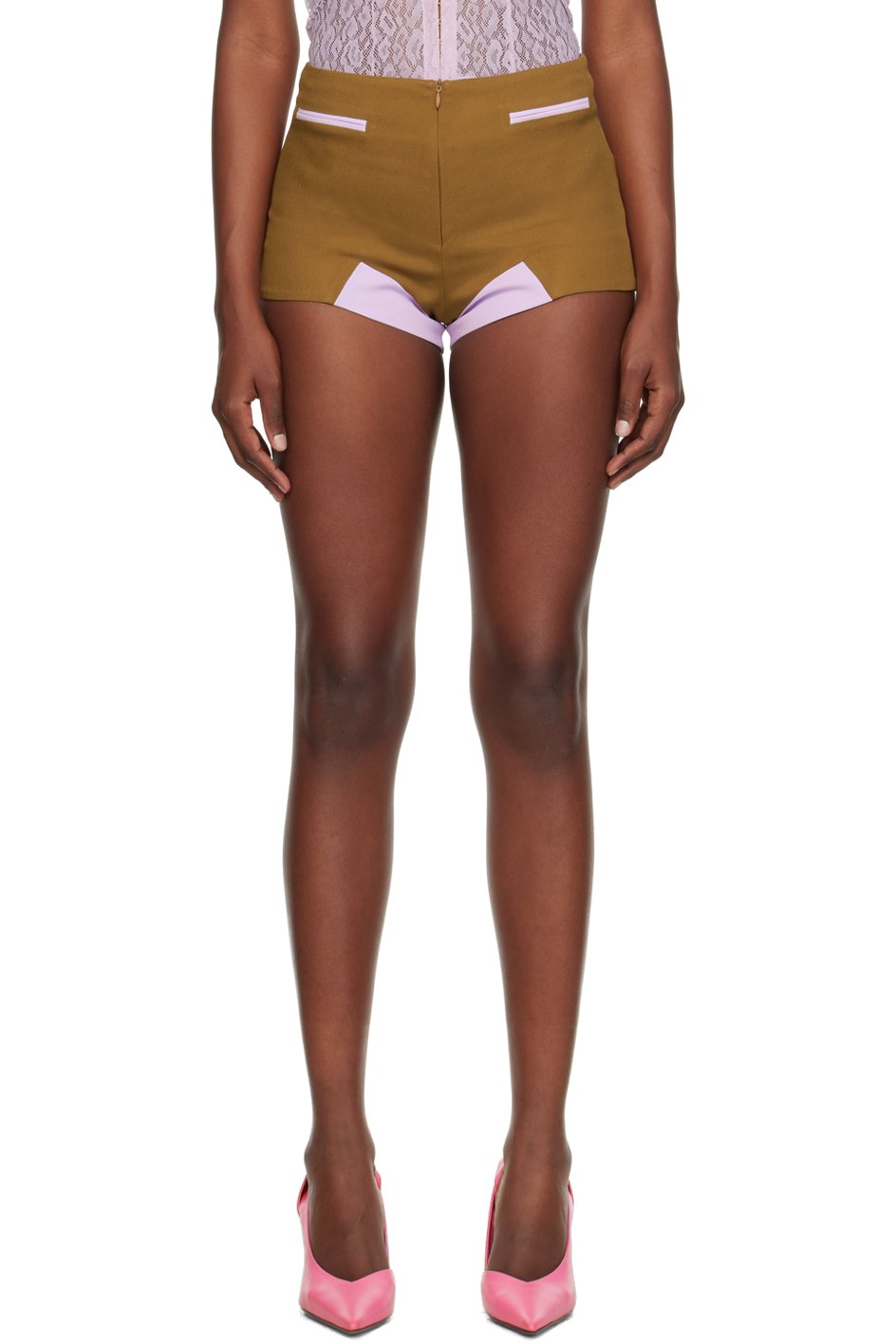 Ichiyo - Short rose et beige exclusif à SSENSE