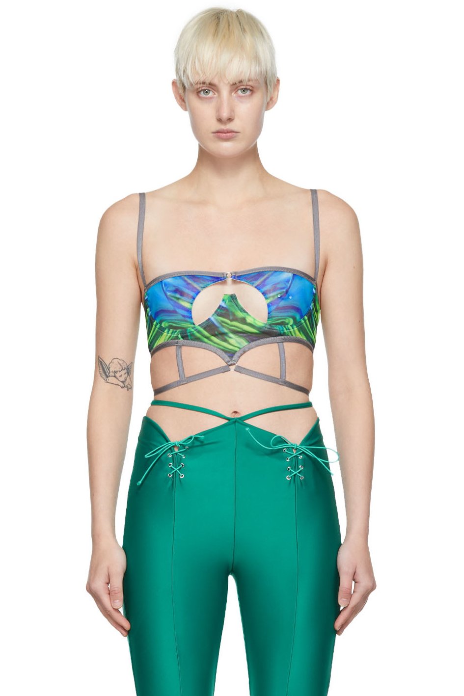 DIDU - Soutien-gorge vert en polyester
