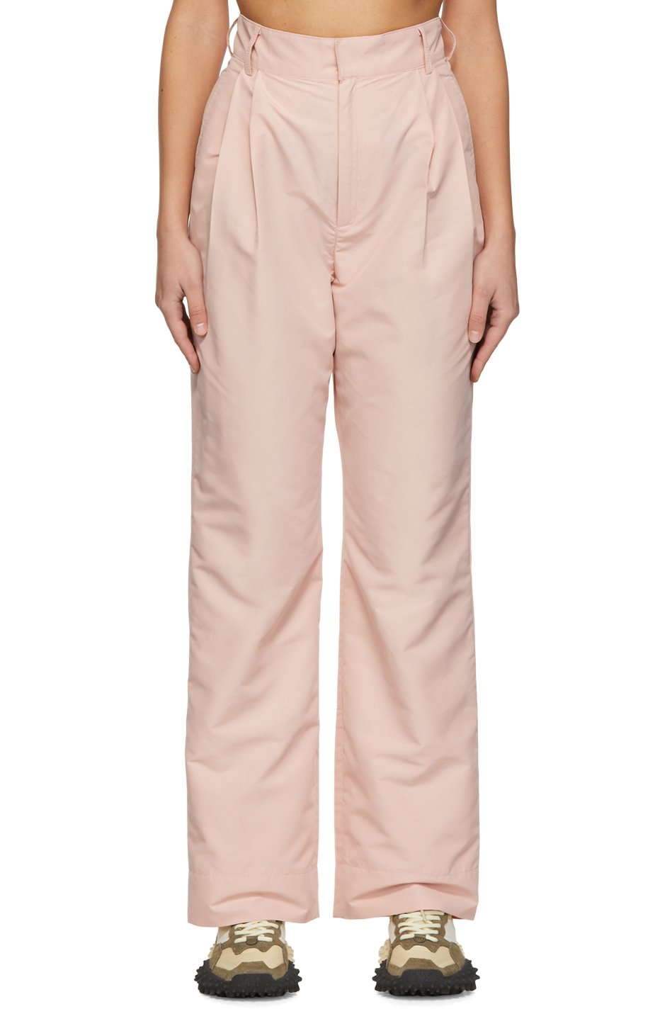 Trunk Project - Pink Polyester Trousers