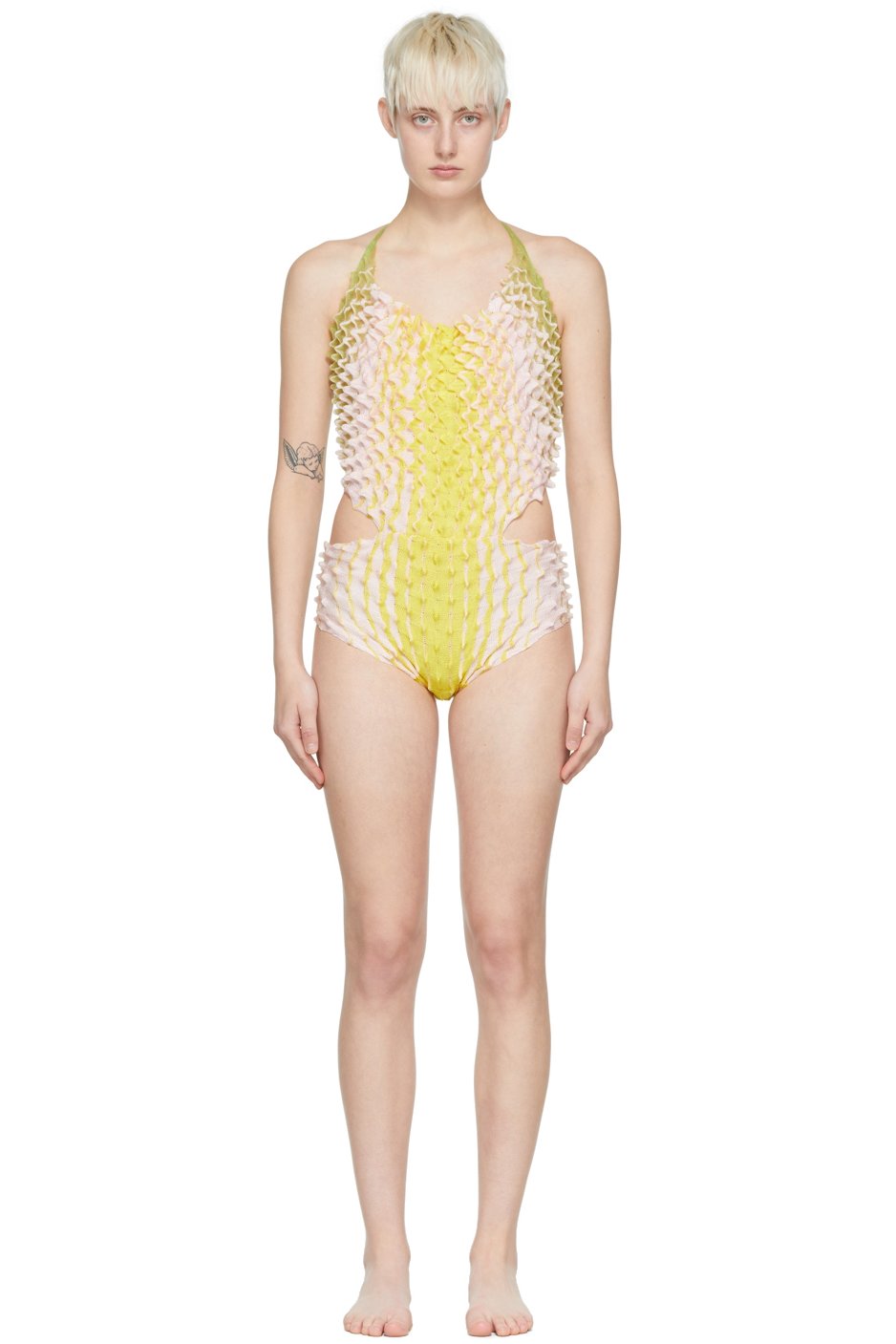 Chet Lo - Maillot de bain une pièce Sunrise multicolore exclusif à SSENSE