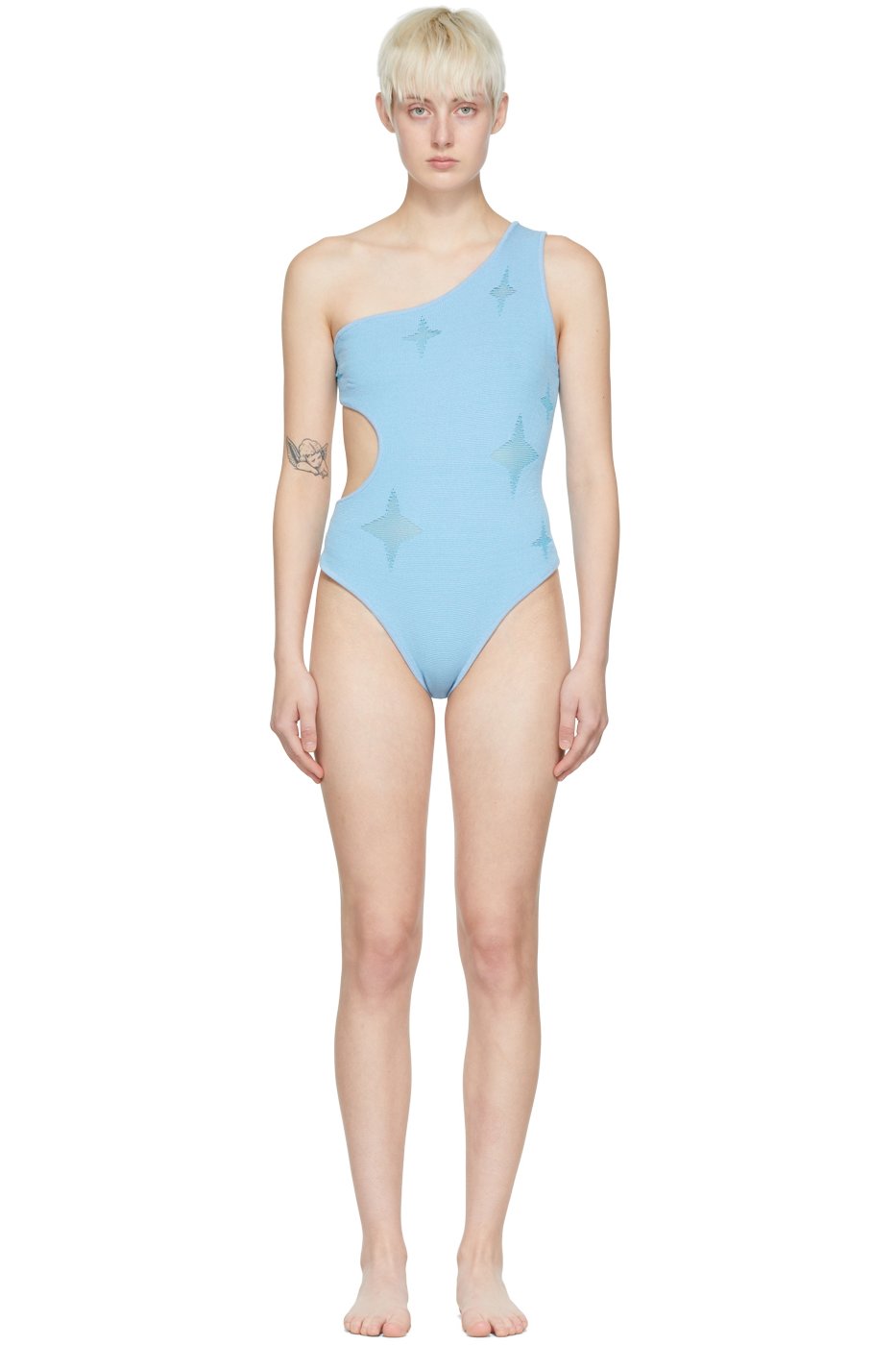 Chet Lo - Maillot de bain une pièce Twilight bleu exclusif à SSENSE