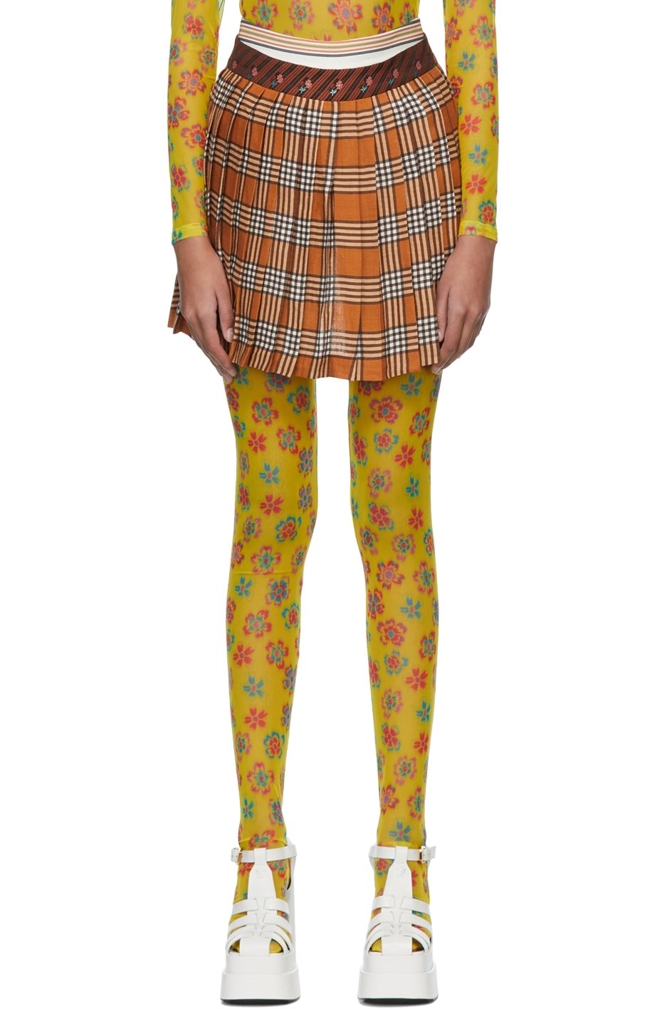 SHUTING QIU - Brown Cotton Skort