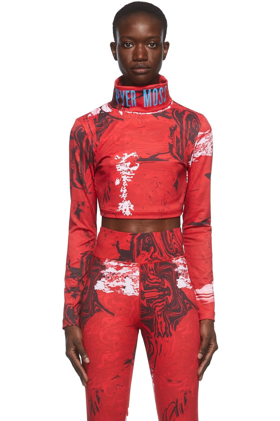 Reebok by Pyer Moss - Col roulé écourté rouge édition Pyer Moss