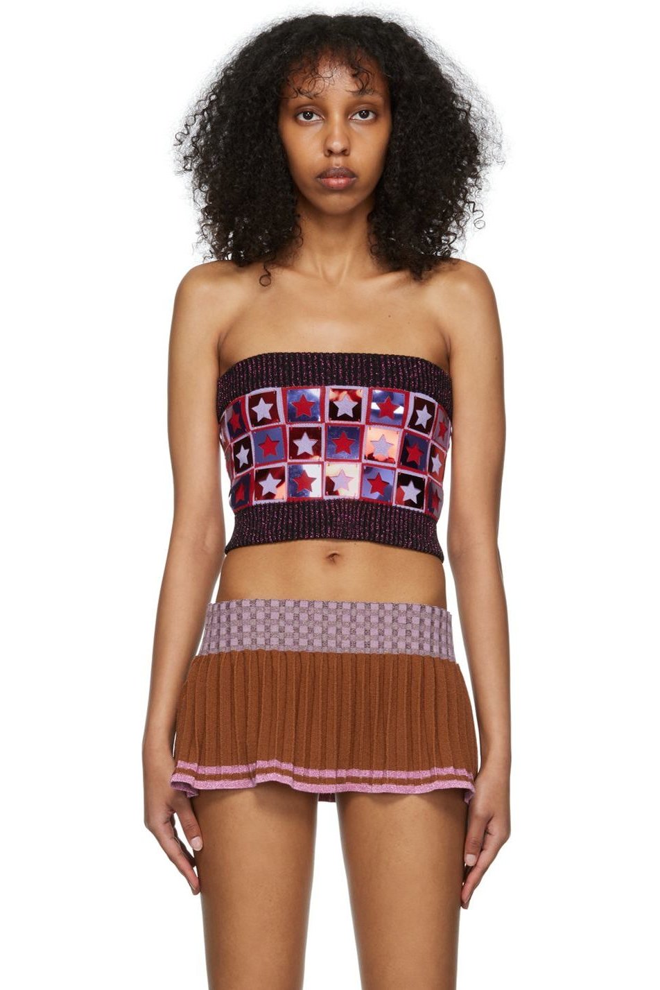 ANDREJ GRONAU - Camisole rouge en laine mérinos exclusive à SSENSE