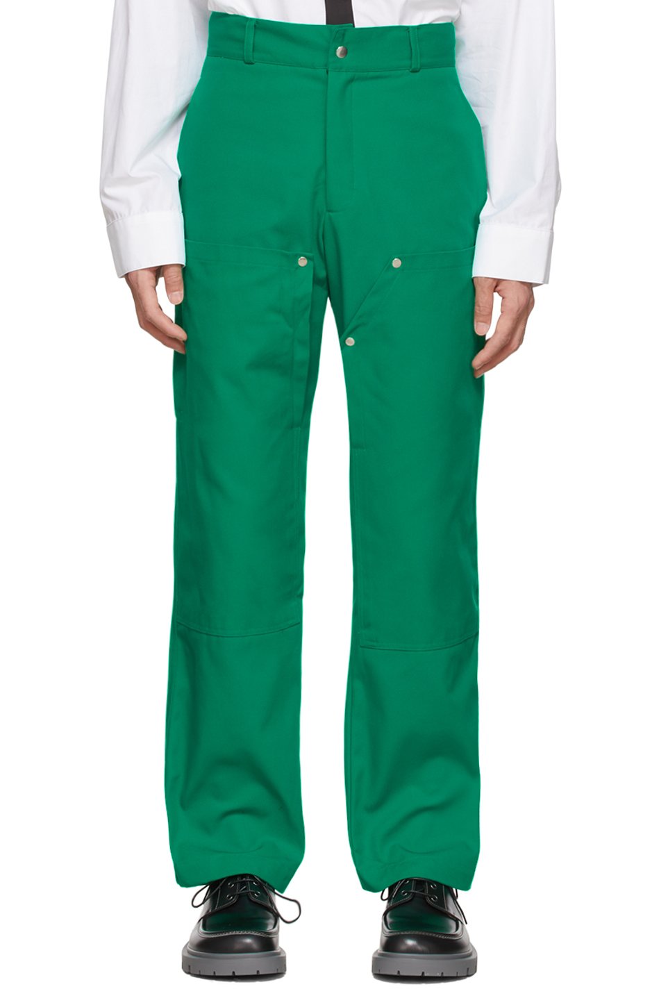 SPENCER BADU - Green Wide-Leg Trousers