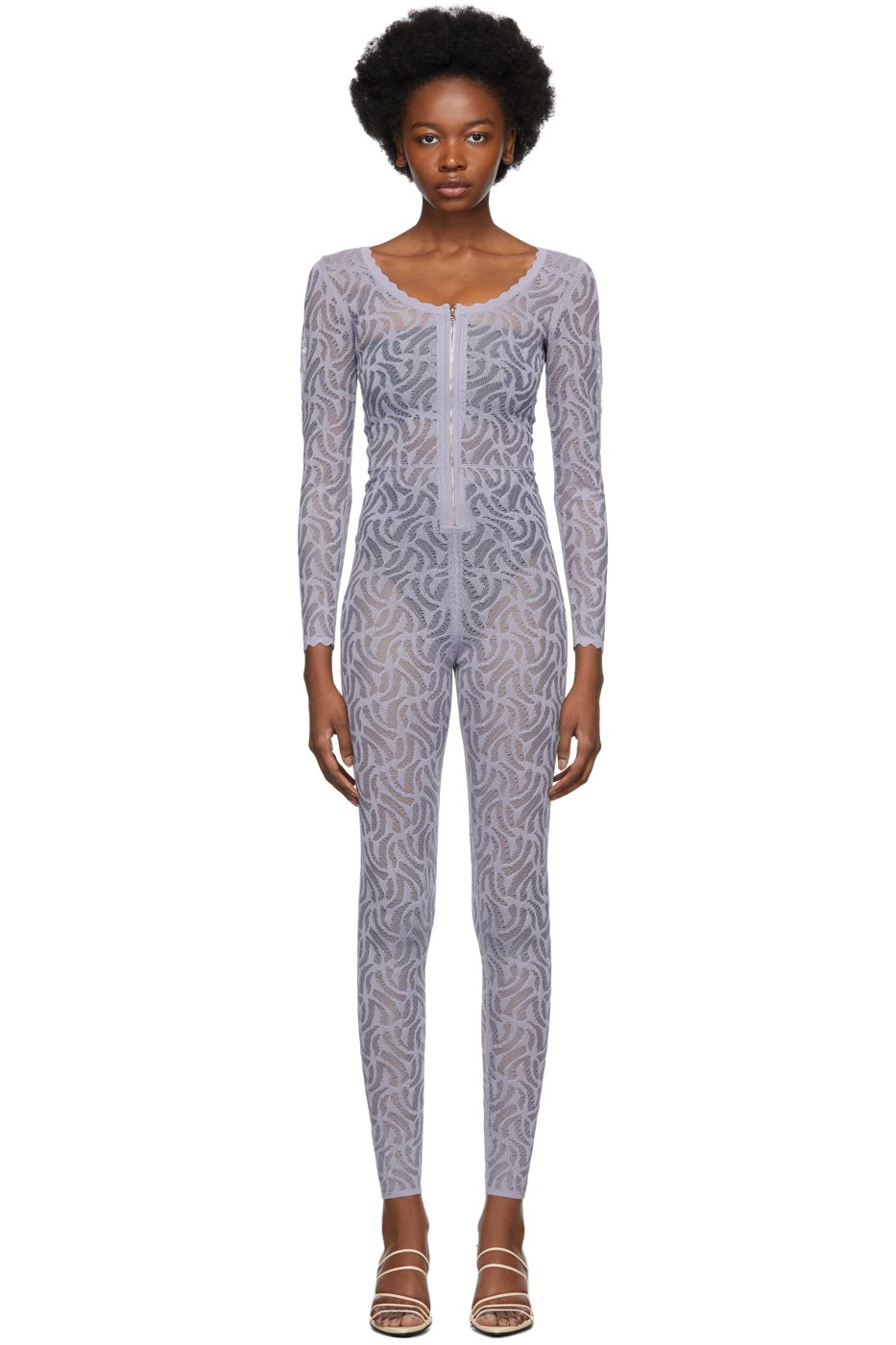 Diotima - Purple Lace Jumpsuit