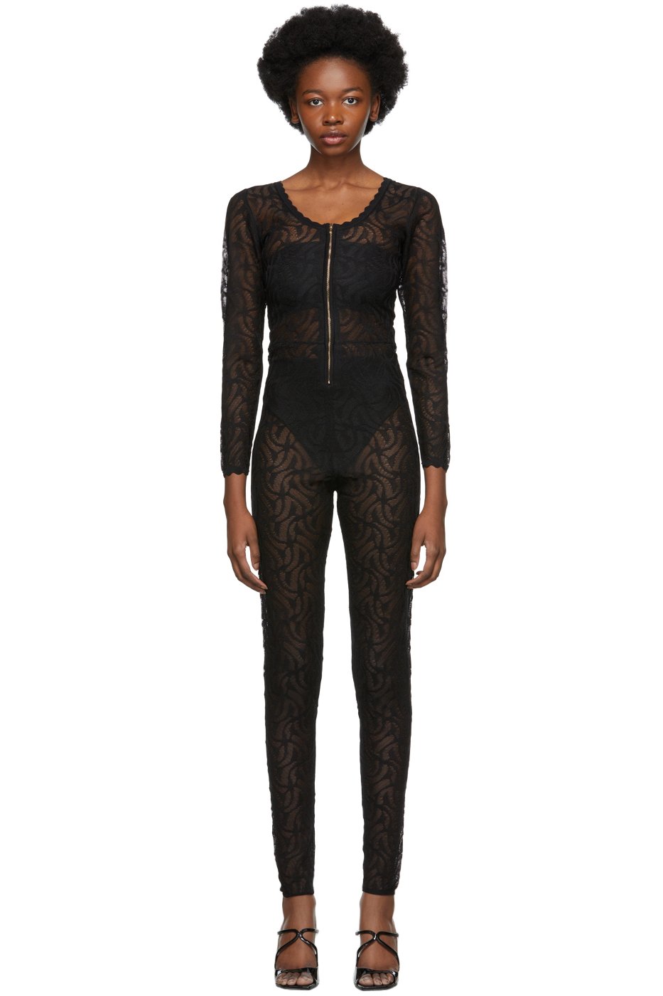 Diotima - Black Lace Jumpsuit