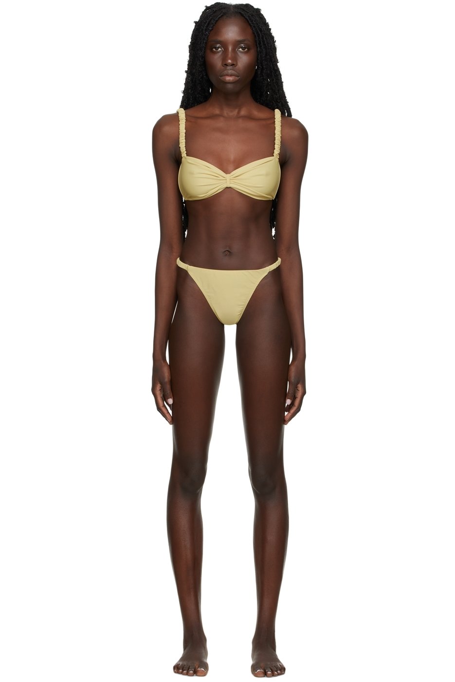 Diotima - Yellow Matte Ruch Bikini