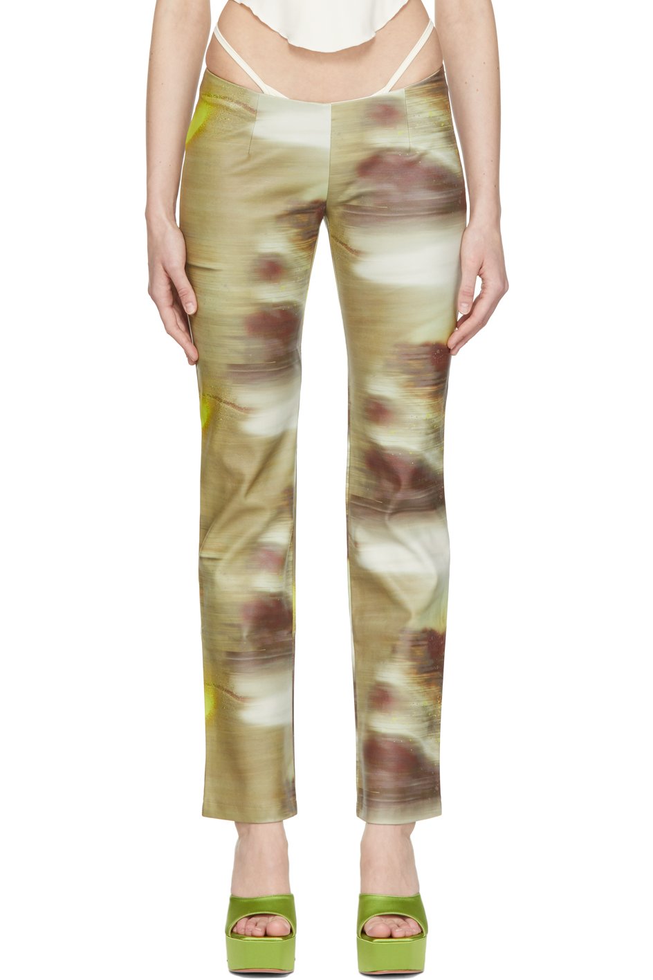 Miaou - Pantalon Rex multicolore exclusif à SSENSE