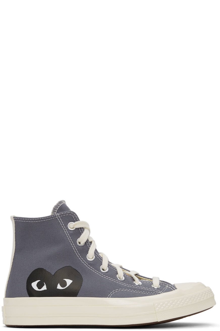 COMME des GARÇONS PLAY - Grey Converse Edition Half Heart Chuck 70 Sneakers