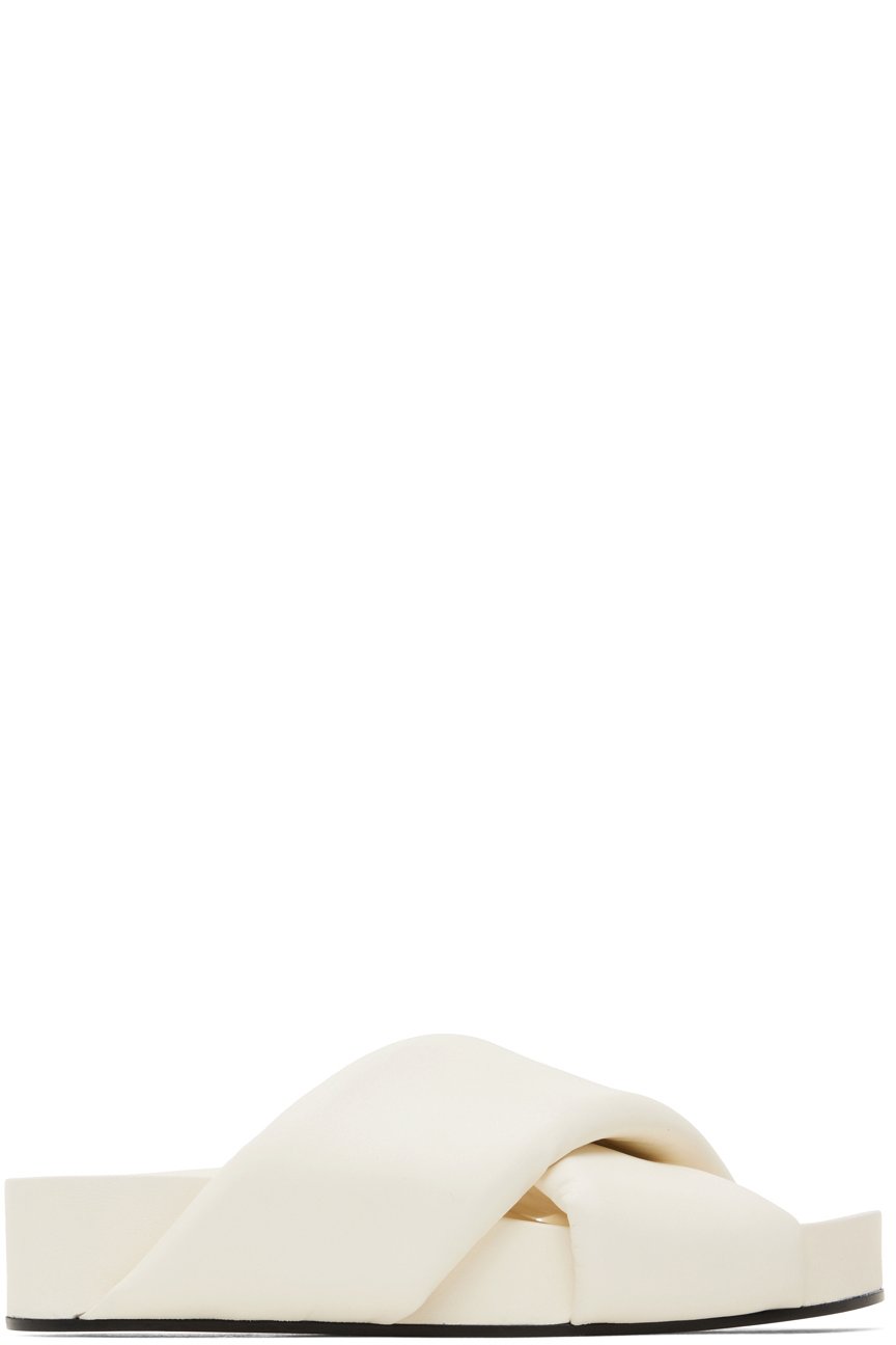 Jil Sander - Off-White Oversize Wrapped Slides
