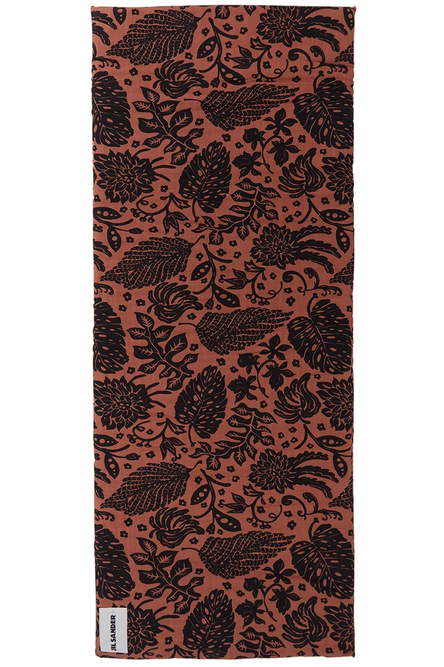Jil Sander - Tapis de plage Hawaiian rouge et noir