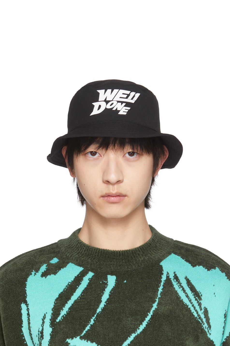We11done - Black Basic Logo Bucket Hat
