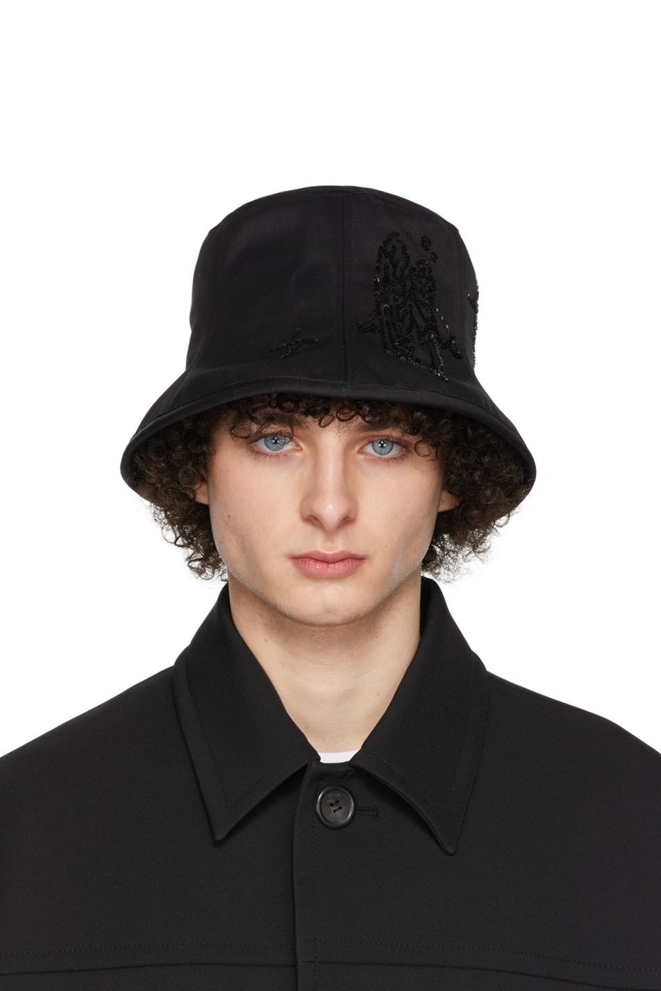 We11done - Black Angel Sequin 6-Panel Hat