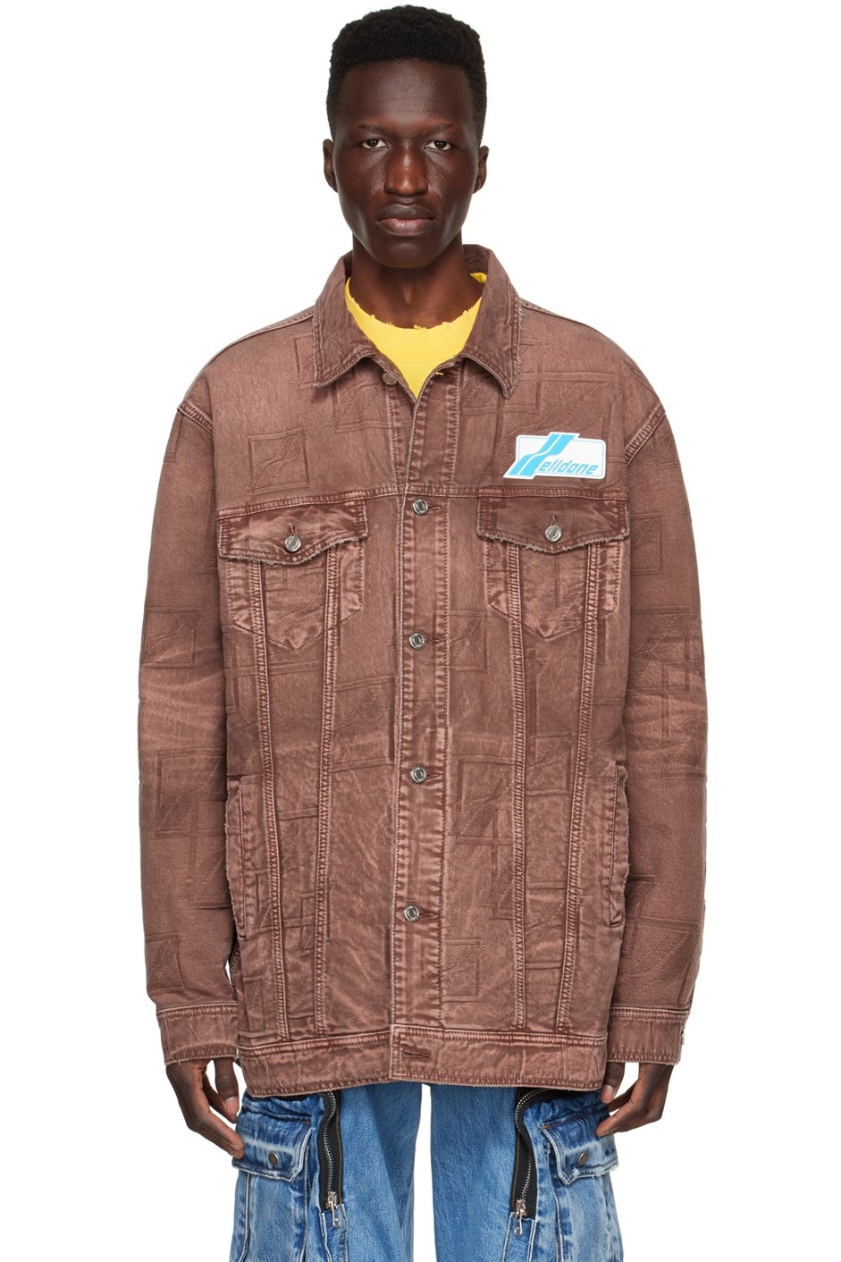 We11done - Red Denim Jacket
