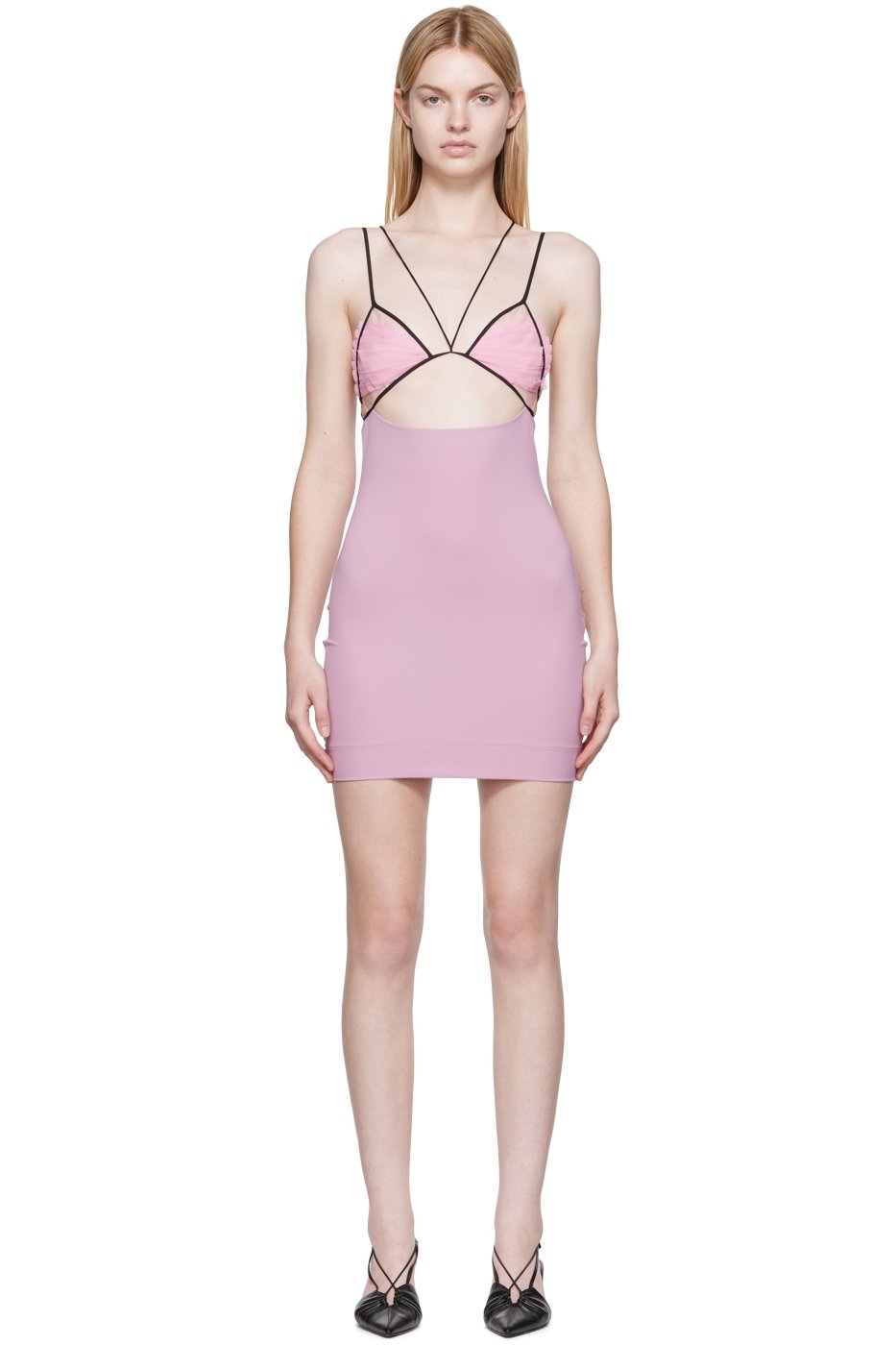 Nensi Dojaka - Robe courte rose exclusive à SSENSE