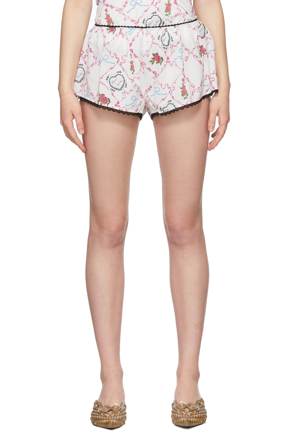 Maisie Wilen - Short Bedrock Bloomer blanc