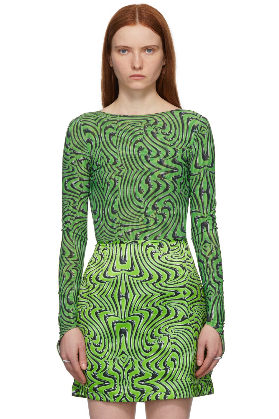 Maisie Wilen - Justaucorps vert exclusif à SSENSE