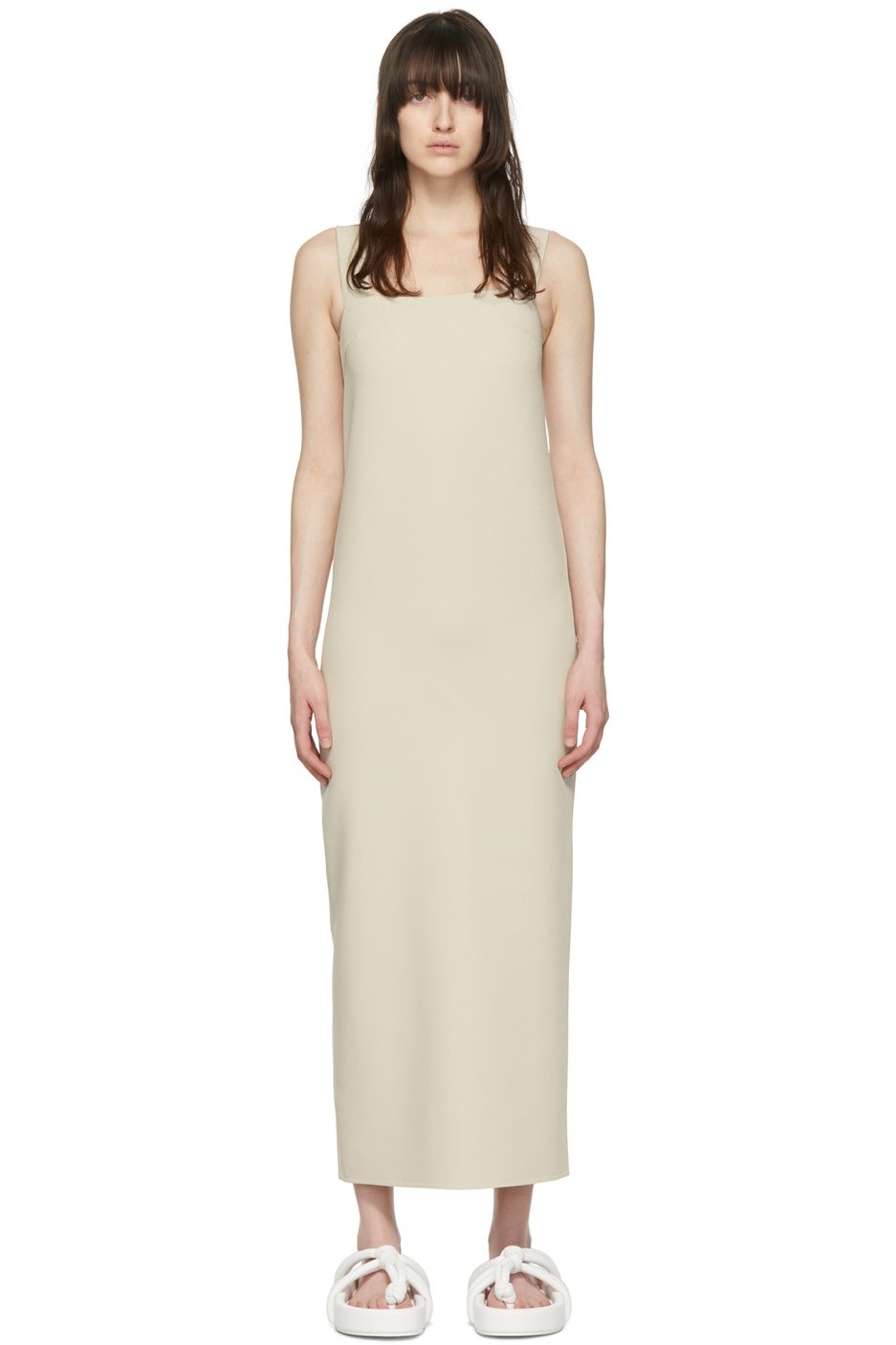 Arch The - Robe longue beige en polyester