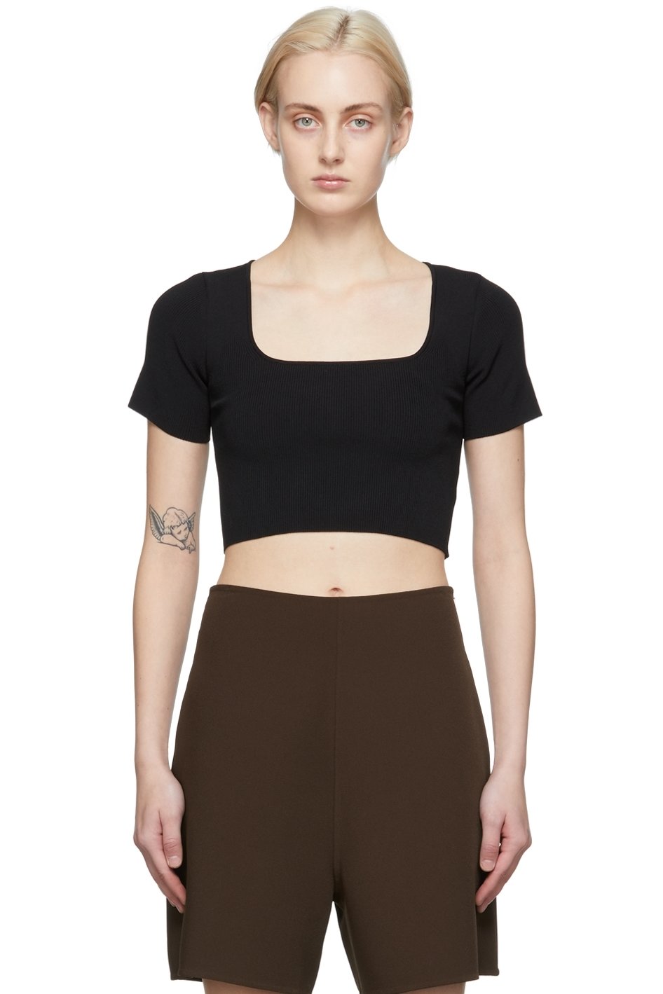 Arch The - Black Cropped T-Shirt