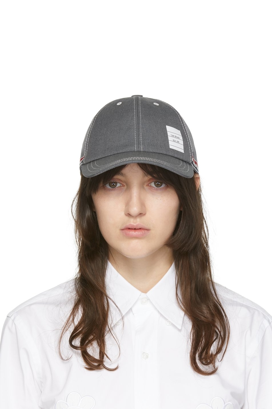 Thom Browne - Grey 6-Panel Baseball Cap