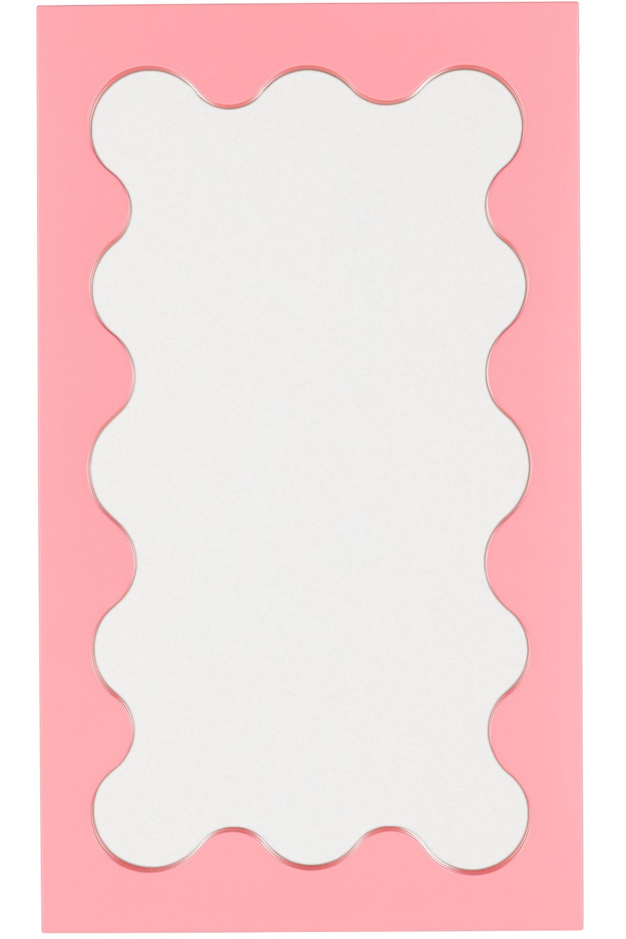 Gustaf Westman Objects - SSENSE Exclusive Pink Curvy Mini Mirror