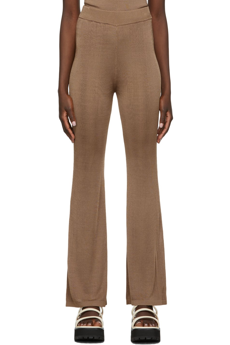 Staud - Pantalon de survêtement Moonstone brun clair