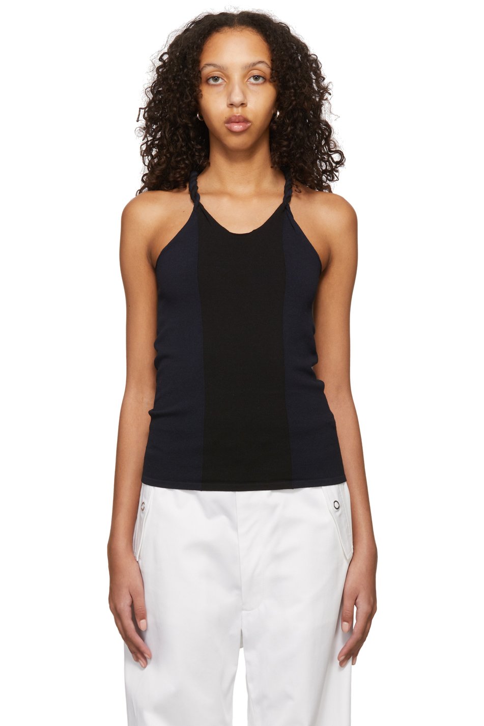 Dion Lee - Débardeur noir et bleu marine